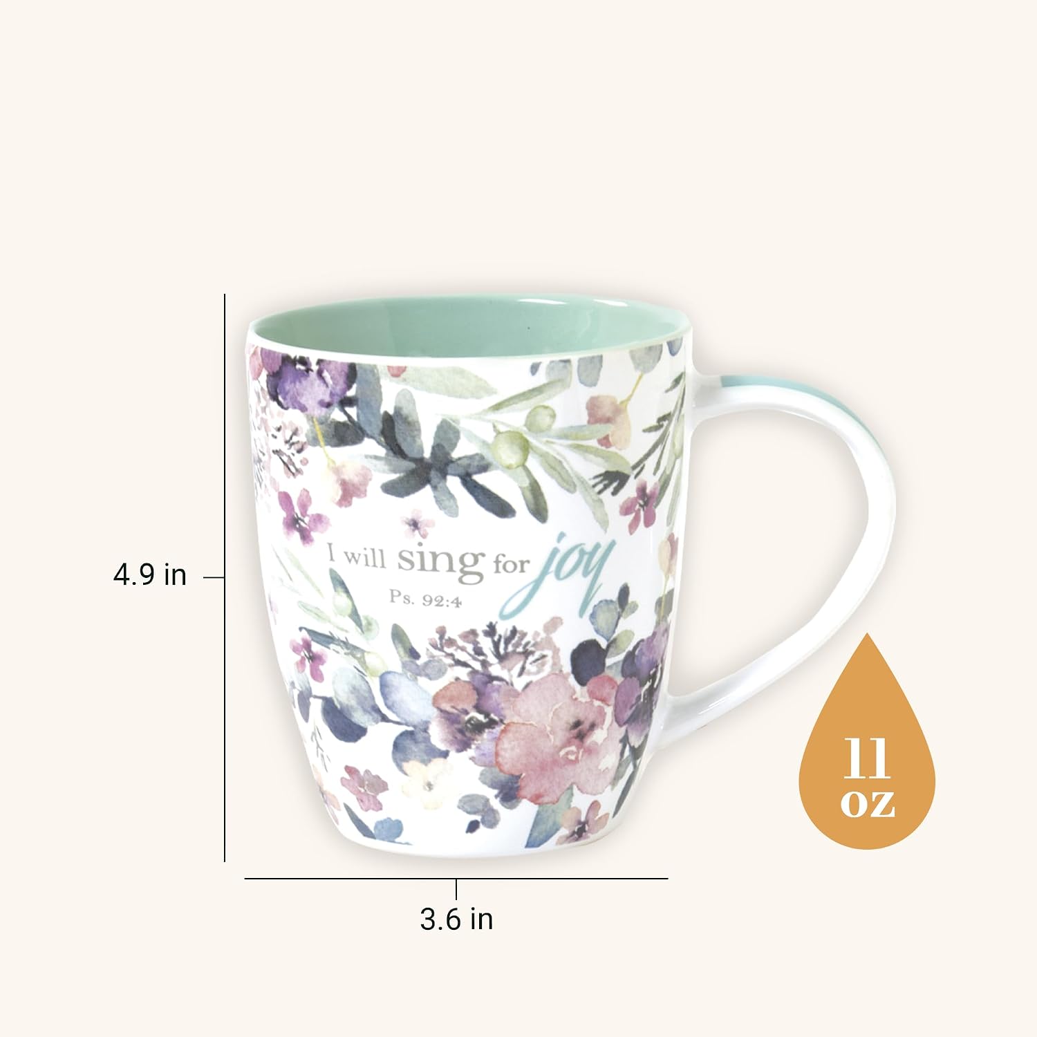 Christian Art Gifts Ceramic Coffee or Tea Mug Set for Women